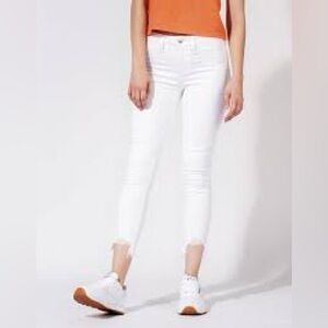 AE Ne(x)t Level Low-Rise Jegging Crop frayed hen Sz 8
